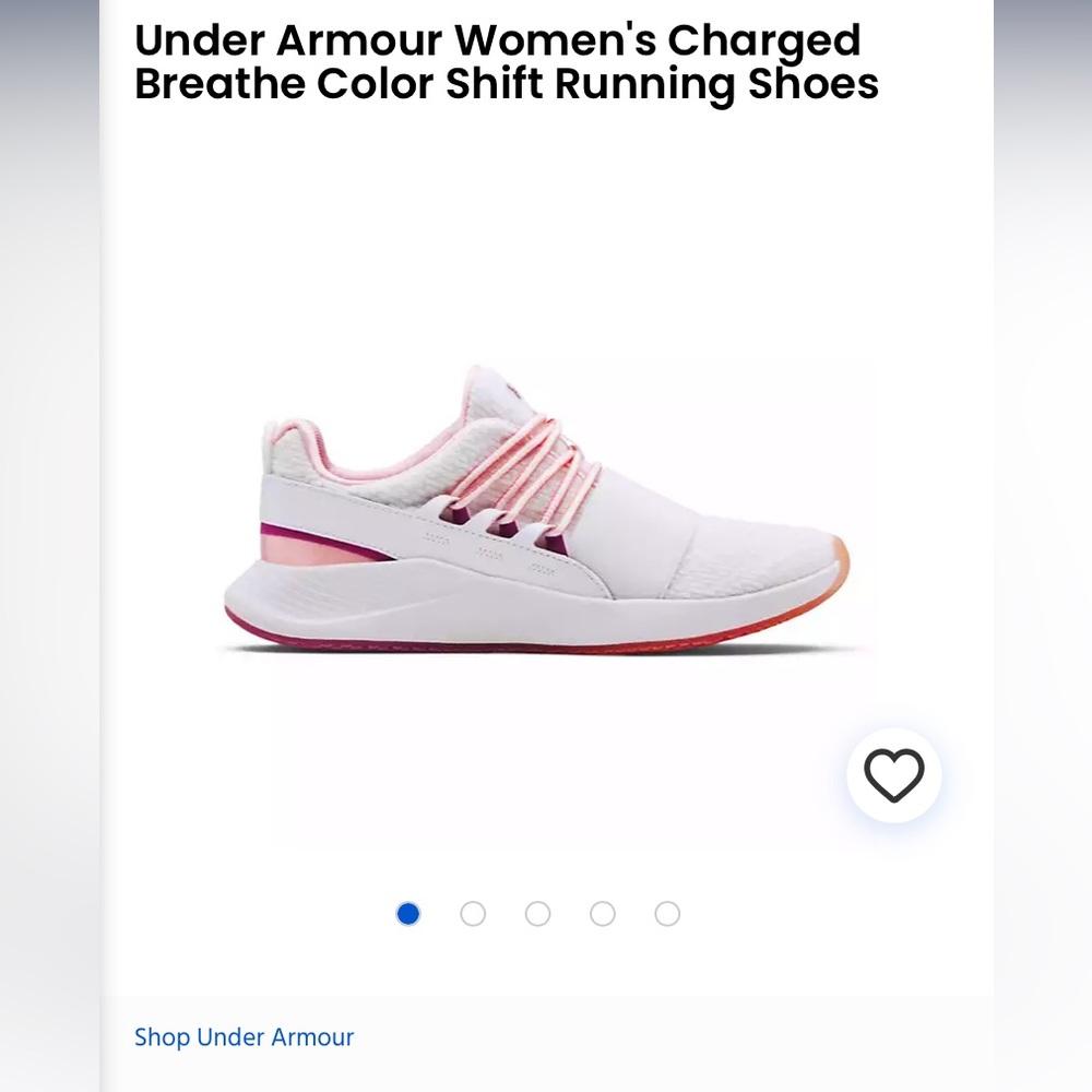 Under Armour Charged Breathe Running Shoes - Picture 2 of 10